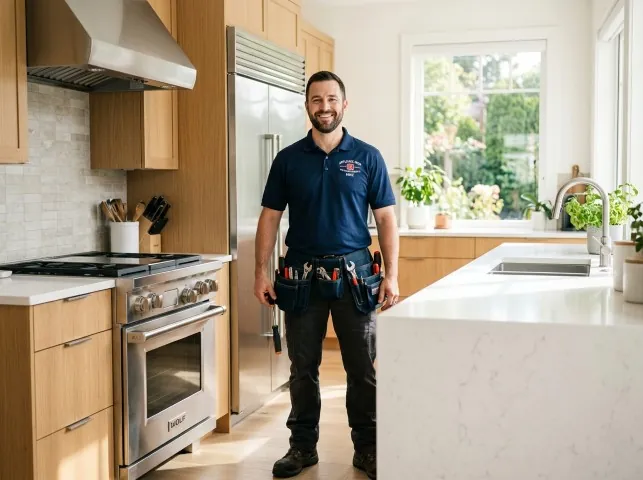 Appliance Repair Hero technician in a Bunnell, FL kitchen after an appliance repair